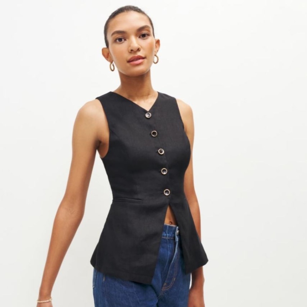 Reformation Aspen Linen Top